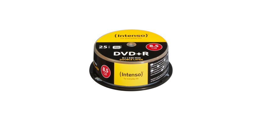 Intenso DVD+R 8,5 GB 8x Double Layer 25er Cakebox 8,5 GB DVD+R DL 25 Stück