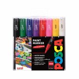 Marqueur à pigment PC-1MC, étui de 8, assorti