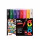 Marqueur à pigment PC-1MC, étui de 8, assorti