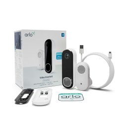 Visiophone Arlo ESSENTIAL 2 Sonnette vidéo 2K + Carillon Arlo 2