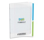 Cahier 2 Sections Conquerant Classique Agrafe 240X320 96P 90G Seyes Polypro Incolore