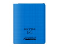 Cahier A Rabat Conquerant Classique Agrafe 170X220 48P 90G Seyes Polypro Bleu