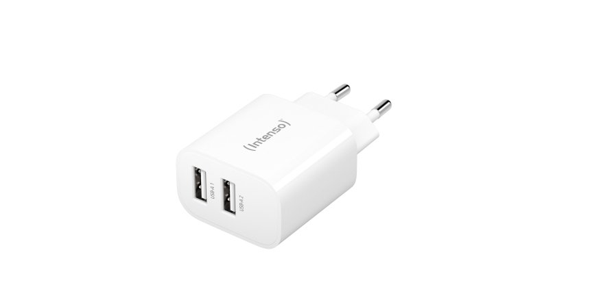 Intenso POWER ADAPTER 2XUSB-A/7802412 adattatore e invertitore Interno 24 W Bianco