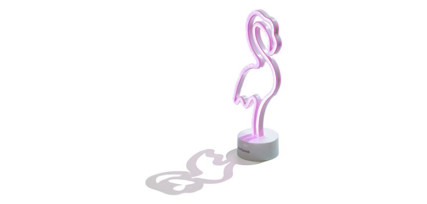 Muitomas NEONTFLAMINGO table lamp Non-changeable bulb(s) Neon White