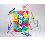 Feutre coloriage stabilo pen 68 max arty encre aquarellablepointe large biseautee etui carton 24 coloris assortis