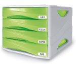 ARDA TR15P4PV desk tray/organizer Grey, Green