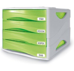 ARDA TR15P4PV desk tray/organizer Grey, Green
