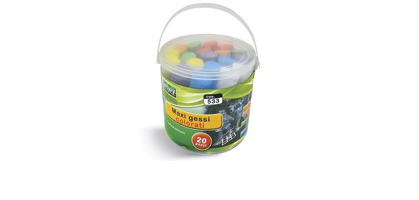 Lebez 533 gesso per lavagna Multicolore 20 pz