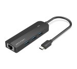 Vention Docking USB Tipo-C TGPBB/ 3xUSB/ 1xRJ45/ 1xUSB Micro B PD/ Negro