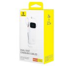 Baseus Qpow2 Dual-Cable Digital Display Fast Charge Power Bank 10000mAh 22.5W Stellar White Polímero de litio Blanco