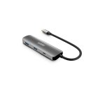 Urban Factory MHC40UF base para portátil y replicador de puertos Alámbrico USB 3.2 Gen 1 (3.1 Gen 1) Type-C Gris