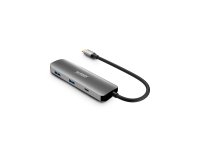 Urban Factory MHC40UF base para portátil y replicador de puertos Alámbrico USB 3.2 Gen 1 (3.1 Gen 1) Type-C Gris