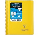 Carnet dessin/croquis Koverbook reliure intégrale enveloppante A5 100 pages papier blanc 125 g couverture polypropylène transparent - Assortis