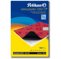 Carta carbone Interplastic 1022G - A4 - nero - Pelikan - conf. 10 fogli