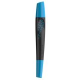 Roller a cartouche schneider breeze grip antiderapant      trait moyen encre bleu royal  effacable coloris noir-bleu