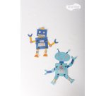 Gommette holographique maildor10,5x16cm design assortis coloris argent sachet 20 planches 1065 unites