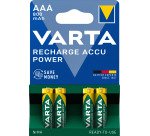Varta Recharge Accu Power AAA 800 mAh Blister da 4 (Batteria NiMH Accu Precaricata, Micro, ricaricabile, pronta all'uso)