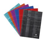 Cahier brochure rembordée rigide A4 192 pages petits carreaux - Assortis