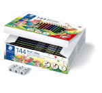 Crayon wopex staedtler noris colour 185 ultra-résistant coloris assortis coffret école 144 unités