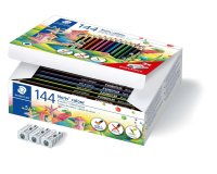 Crayon wopex staedtler noris colour 185 ultra-résistant coloris assortis coffret école 144 unités