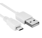 Hamlet Cavo da USB Tipo A maschio a Micro USB Tipo B maschio da 1,5 m bianco