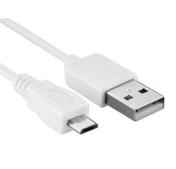Hamlet Cavo da USB Tipo A maschio a Micro USB Tipo B maschio da 1,5 m bianco