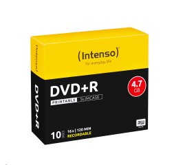 Intenso DVD+R 4.7GB, Bedruckbar, 16x 4,7 GB 10 Stück