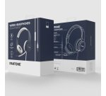 Pantone PT-WDH002N headphones/headset Wired Head-band Office/Call center Blue