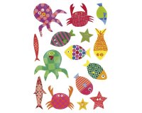Sticker clairefontaine baby motifs geometriques 148x210mm sachet 20 planches coloris    assortis