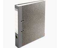 Classeur à levier papier marbre gris dos de 50mm - A4. - Gris-dos gris