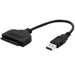 DLH DY-TU4960 changeur de genre de câble USB-A SATA III Noir