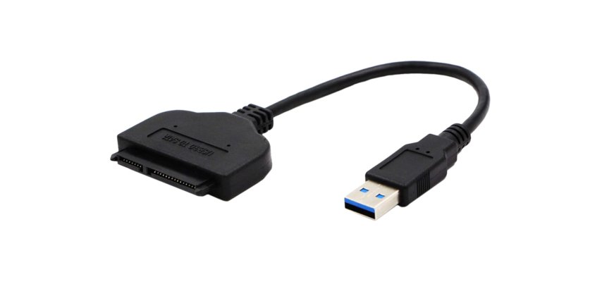 DLH DY-TU4960 changeur de genre de câble USB-A SATA III Noir