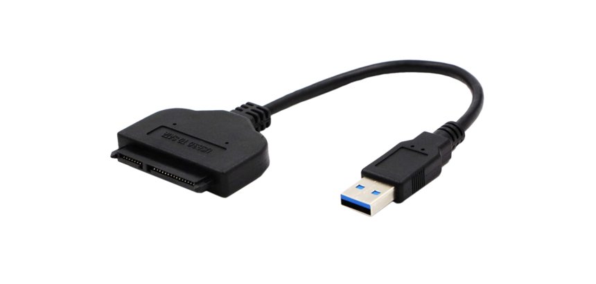 DLH DY-TU4960 changeur de genre de câble USB-A SATA III Noir
