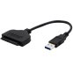DLH DY-TU4960 changeur de genre de câble USB-A SATA III Noir