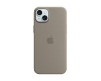 Apple Custodia MagSafe in silicone per iPhone 15 Plus - Grigio creta
