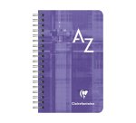 Répertoire clairefontaine reliure intégrale papier vélin velouté couverture lavable 75x120mm 100 pages 90g 5x5mm