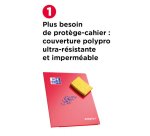 Cahier Oxford Easybook A4 petits carreaux 5mm margés 96 pages agrafées couverture polypro coloris assortis