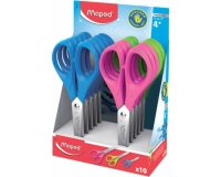 Ciseaux scolaires essentials 13 cm maped bouts ronds lames inox gaucher