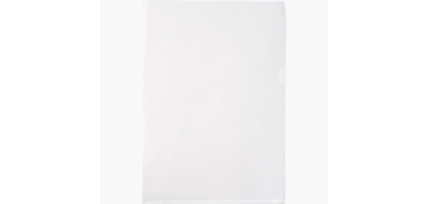 Pochette coin exacompta a4 pvc cristal 13/100eme paquet  10 unites