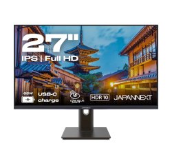 JAPANNEXT JN-IPS27FHDR-C65W-HSP écran plat de PC 68,6 cm (27") 1920 x 1080 pixels Full HD LED Noir