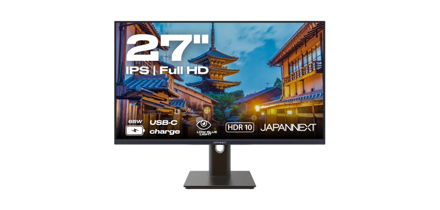 JAPANNEXT JN-IPS27FHDR-C65W-HSP écran plat de PC 68,6 cm (27") 1920 x 1080 pixels Full HD LED Noir