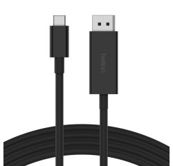 Belkin AVC014bt2MBK 2 m USB Type-C DisplayPort Noir