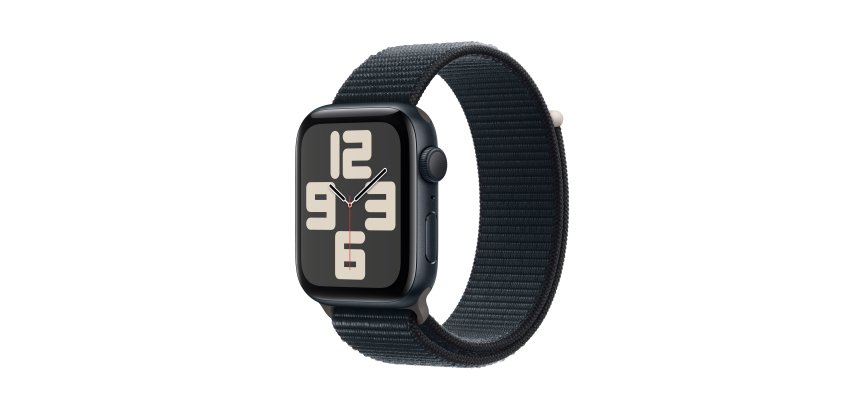 Apple Watch SE GPS 44mm Midnight Aluminium Case with Midnight Sport Loop