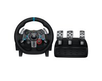 Logitech G 941-000112 mando y volante Negro USB 2.0 Volante + Pedales Analógico PC, PlayStation 4, PlayStation 5, Playstation 3