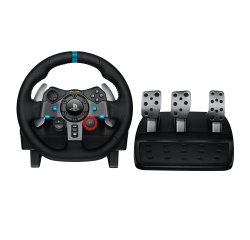 Logitech G 941-000112 mando y volante Negro USB Volante + Pedales Analógico PC, PlayStation 4, PlayStation 5, Playstation 3