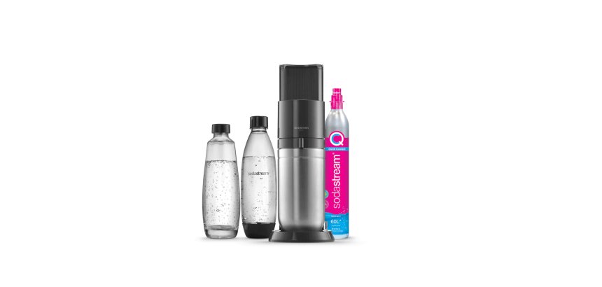 Machine à soda et eau gazeuse Sodastream DUO Noire + 2 carafes + 2 bouteilles
