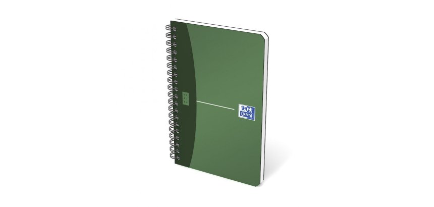 Carnet Oxford office Urban mix 11cm x 17cm petits carreaux 5mm 180 pages reliure spirale couverture polypro coloris assortis