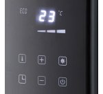 Haeger HE-20D.003A calefactor eléctrico Interior Negro 2000 W Convector
