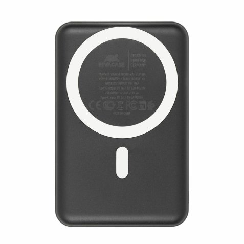 Rivacase VA2604 power bank Lithium Polymer (LiPo) 10000 mAh Wireless charging Black
