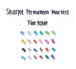 Marqueur sharpie permanent pointe ogive fine 0.9mm sèche rapidement coloris vert